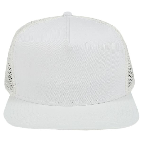 OTTO Superior Cotton Twill Square Flat Visor w/ Superior Polyester Mesh Back "OTTO SNAP" Five Panel Thumbnail