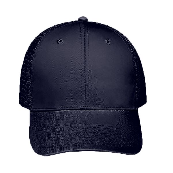OTTO Cotton Blend Twill Six Panel Low Profile Mesh Back Trucker Hat Thumbnail