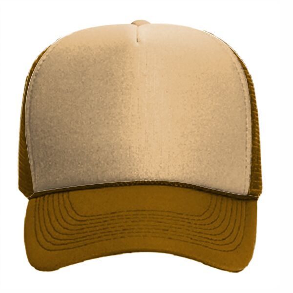 OTTO Polyester Foam Front Five Panel Pro Style Mesh Back Trucker Hat Thumbnail